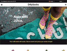 Tablet Screenshot of dillysocks.com